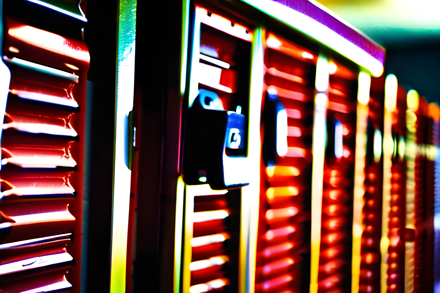 a lock on a locker