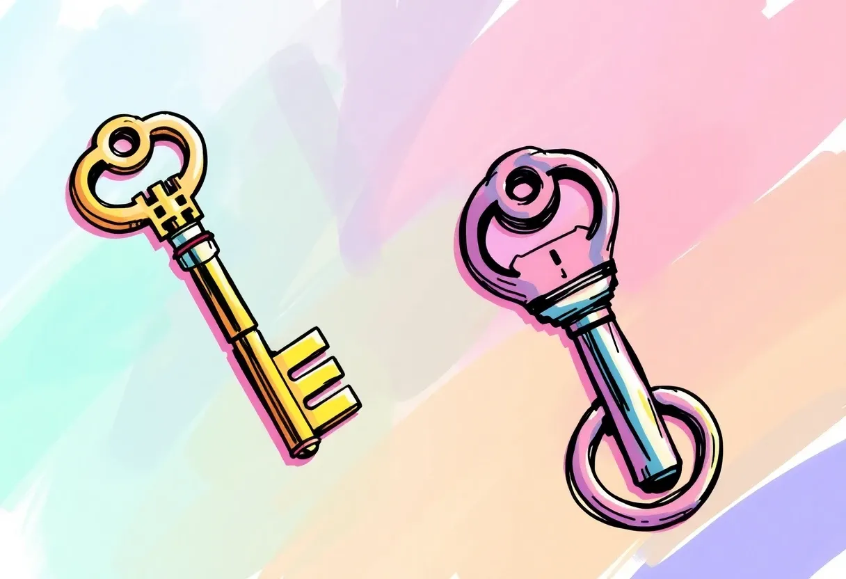 a million keys sketch color