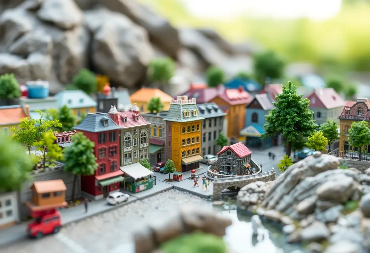 a miniature city