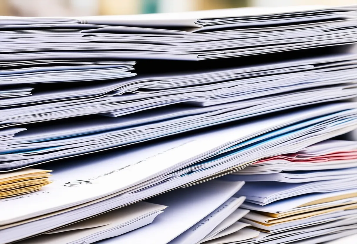 a pile of documents