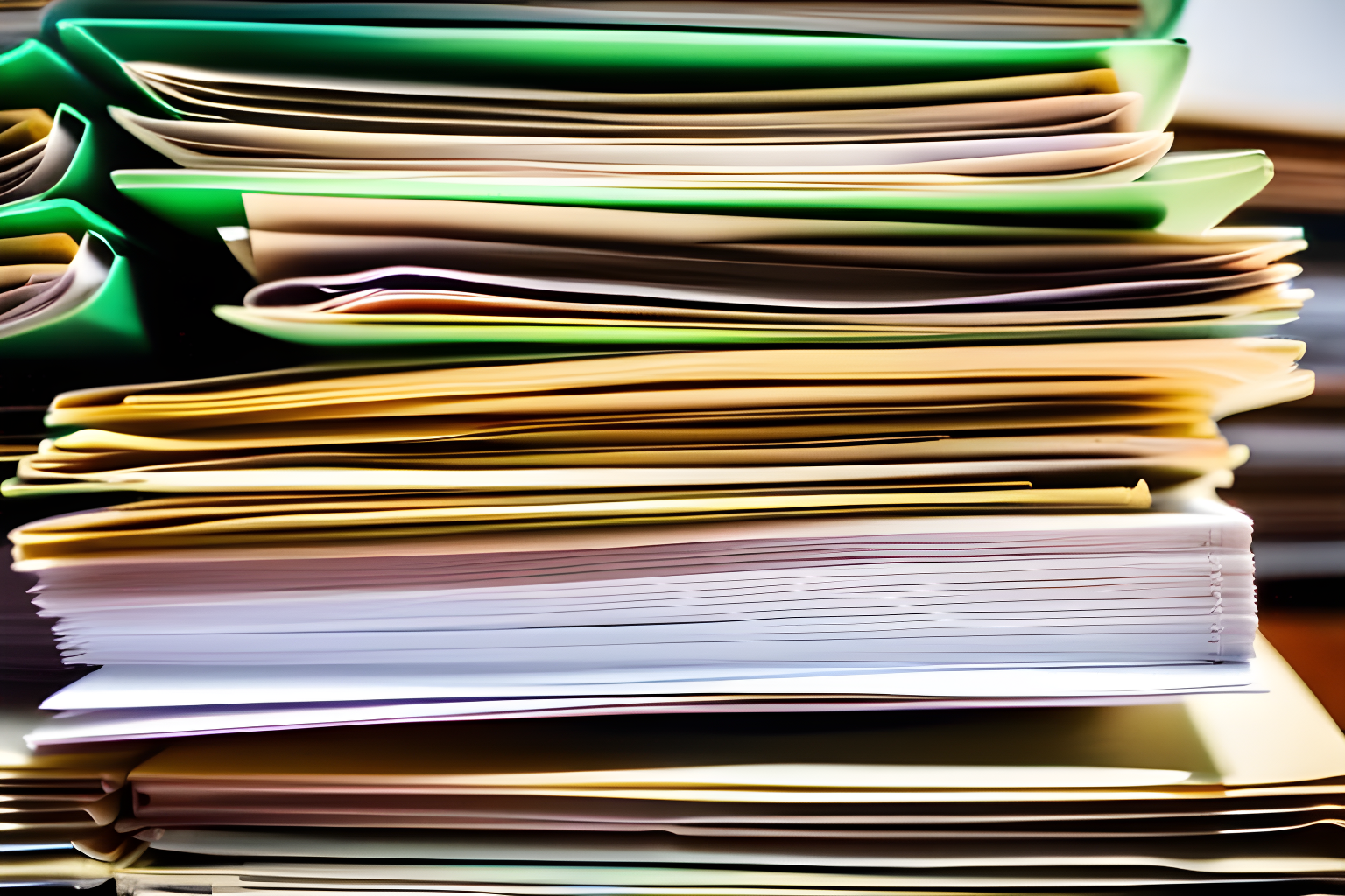 a pile of documents titled "COPPA"