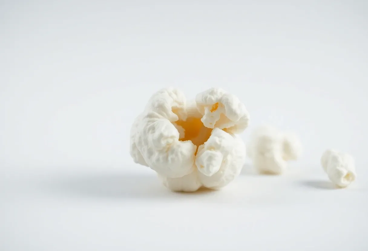 a popcorn kernel abstract