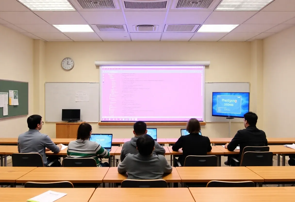 a programming classroom