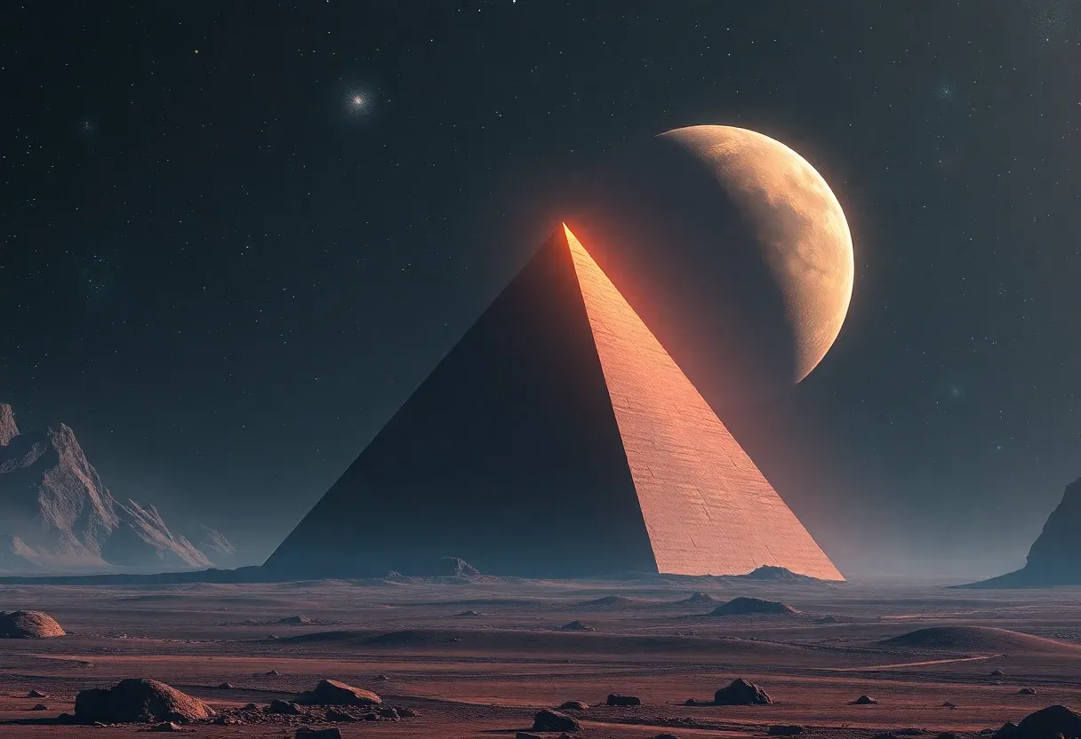 a pyramid in outer space