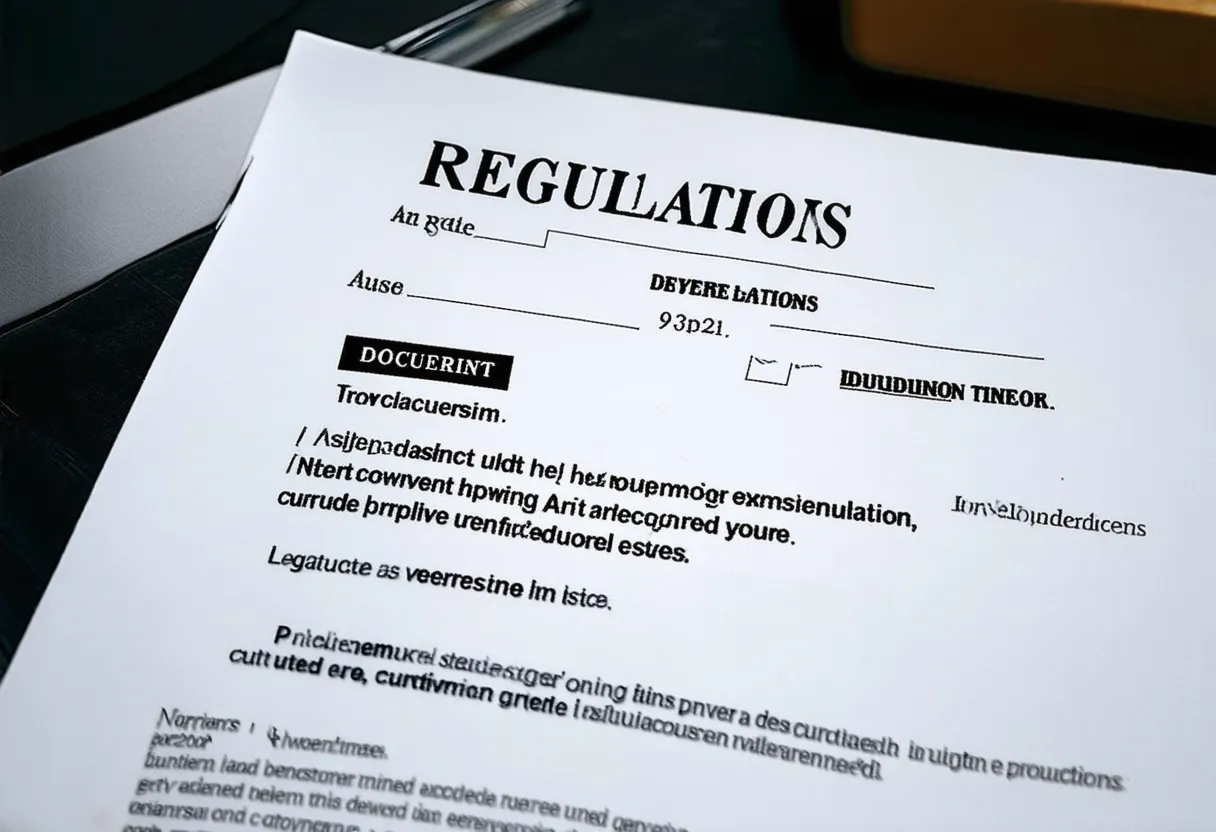 a regulations document