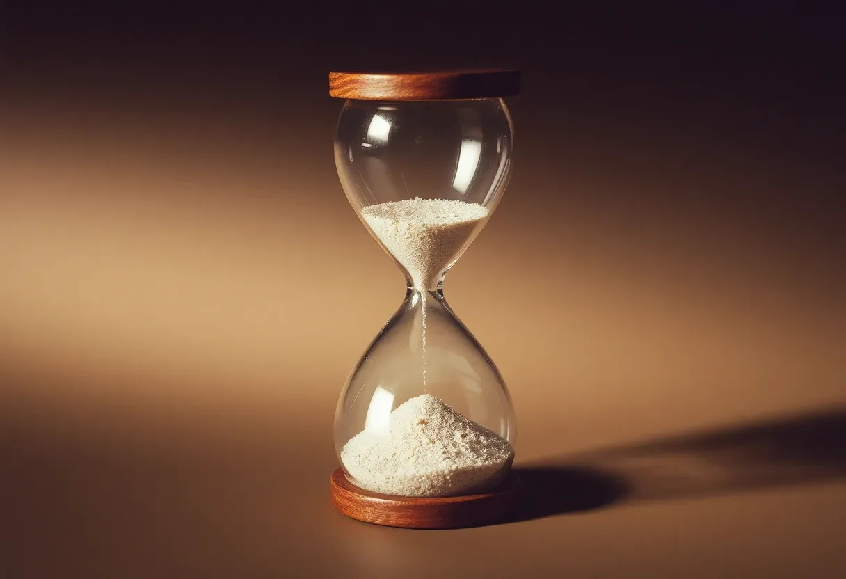 a sandglass