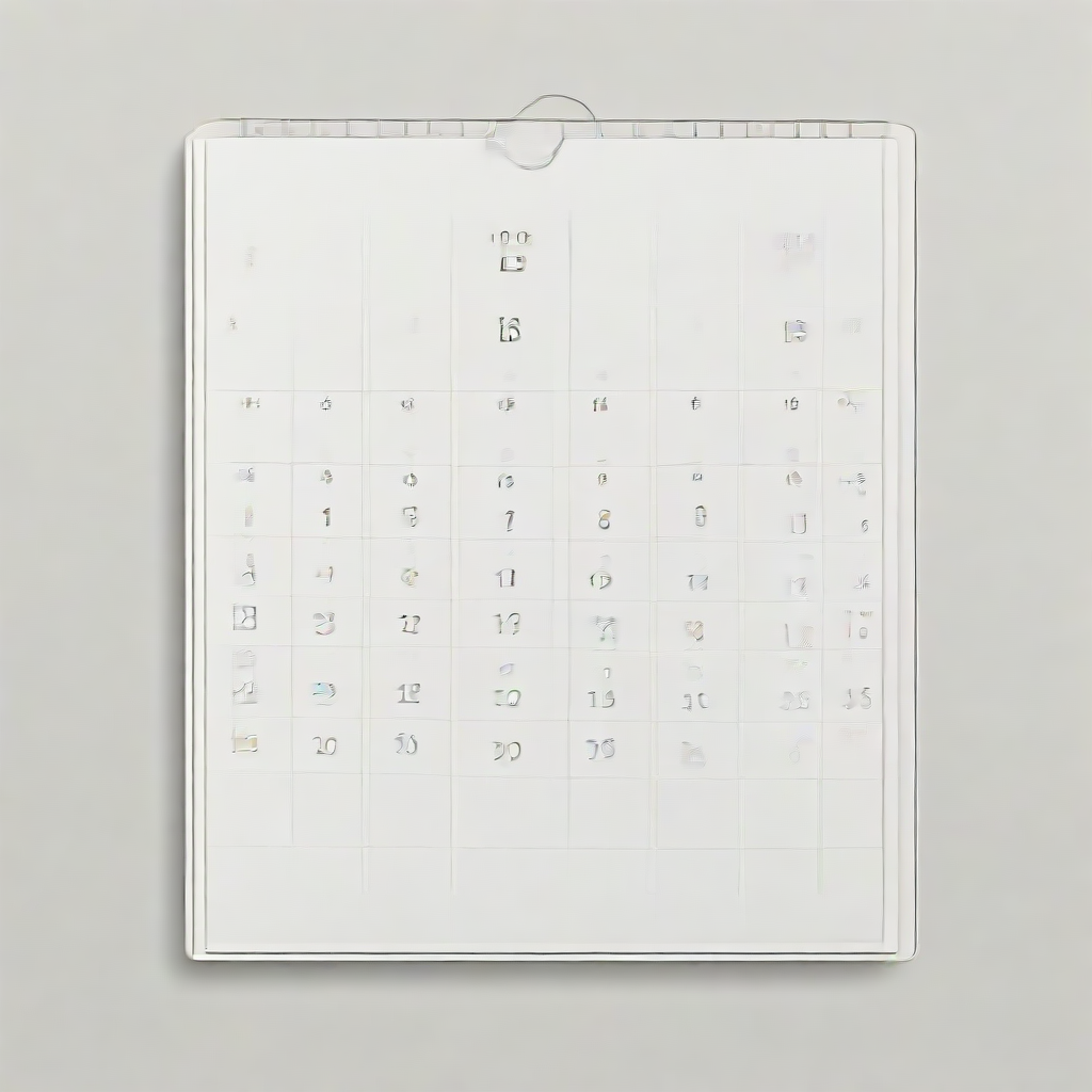 a simple calendar