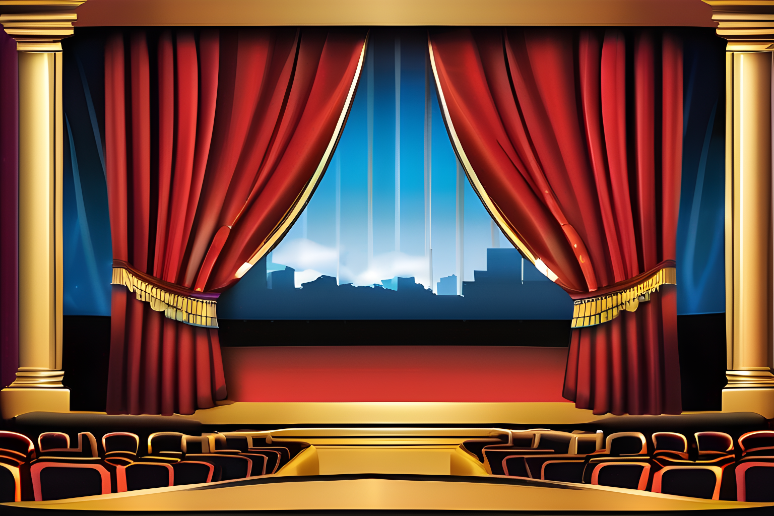 a theatre play backdrop