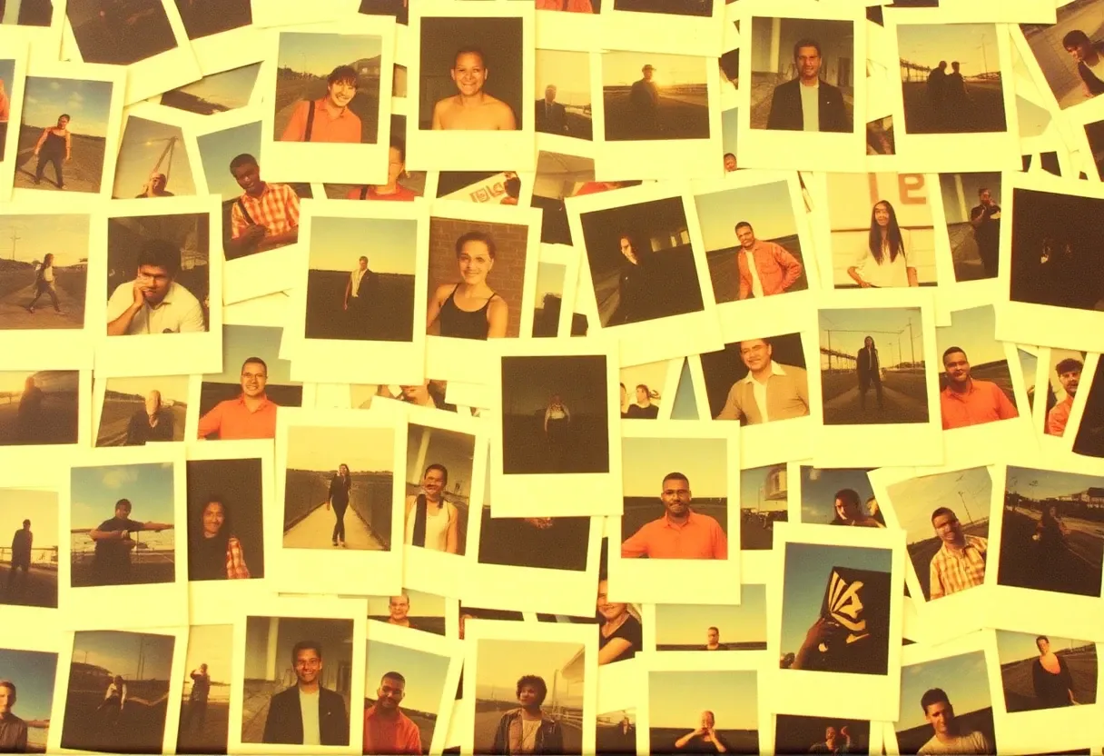 a thousand polaroid photos