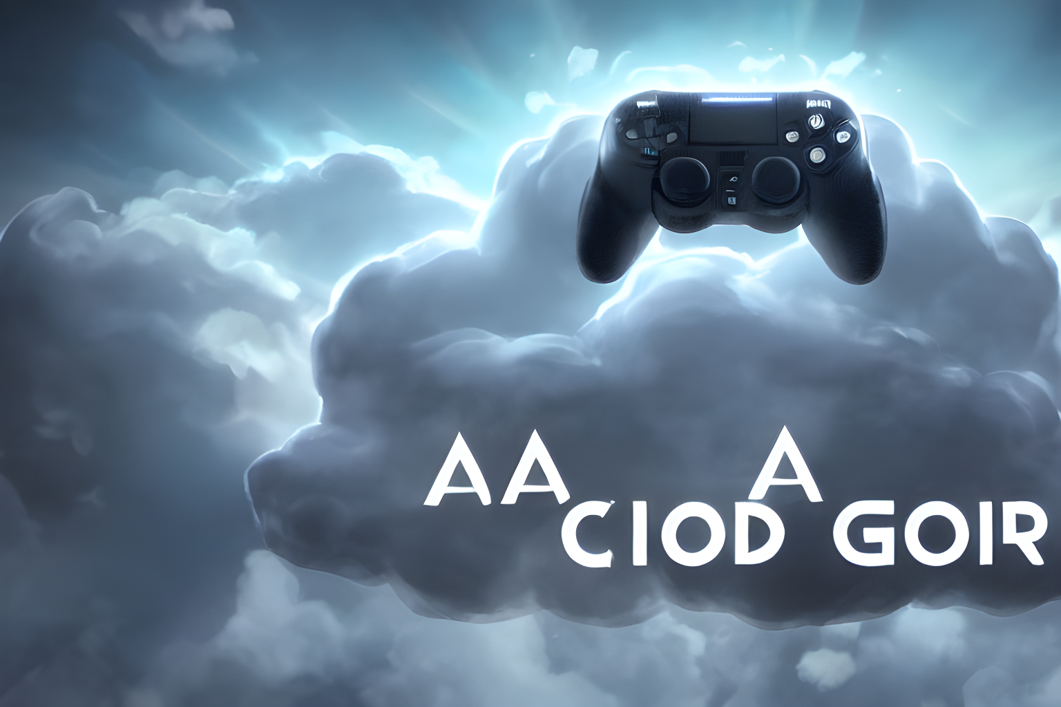 a video game sitting on a cloud