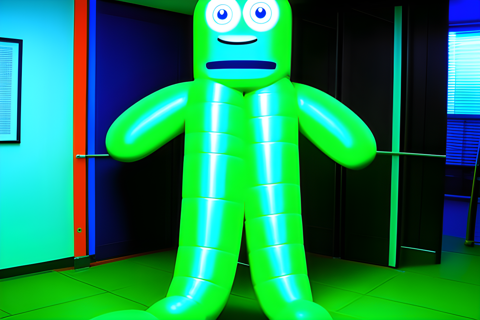 a wacky inflatable tubeman