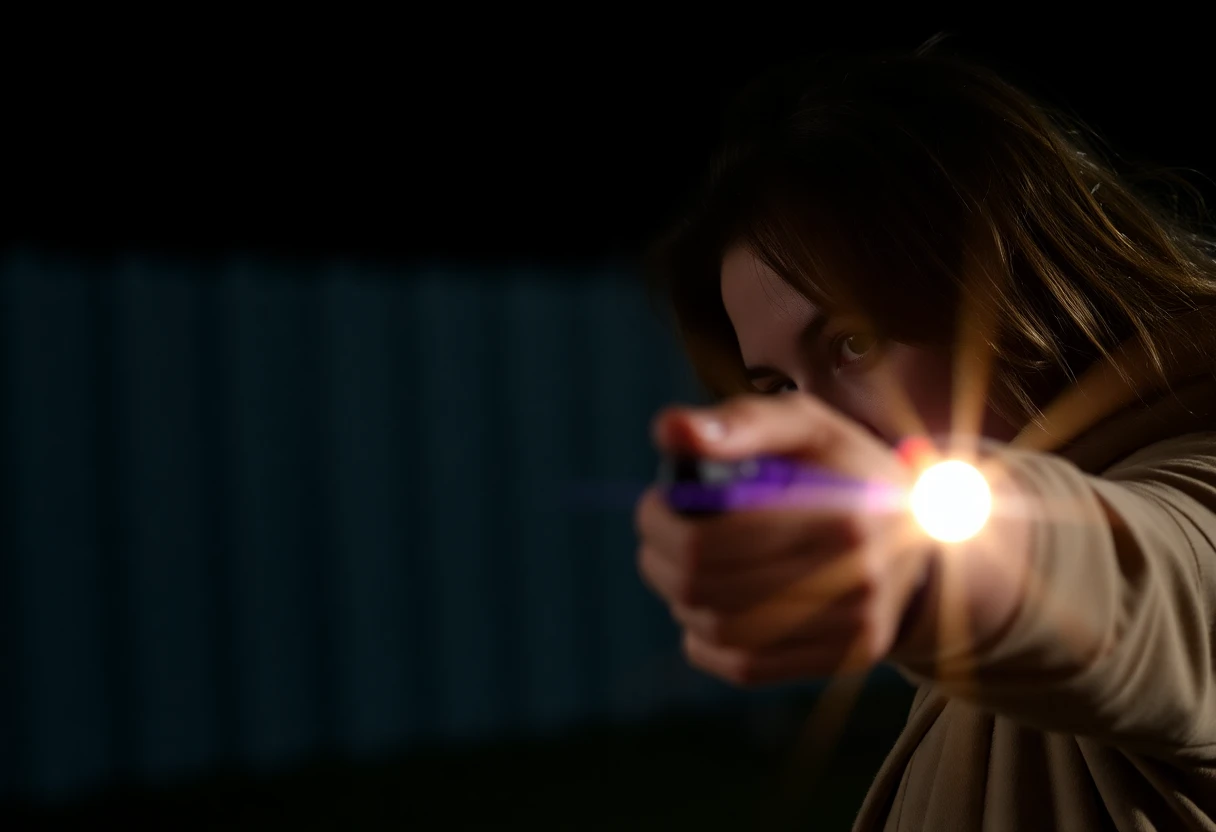 a woman hand shooting a highligthing