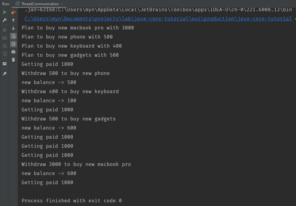 Thread communication in action