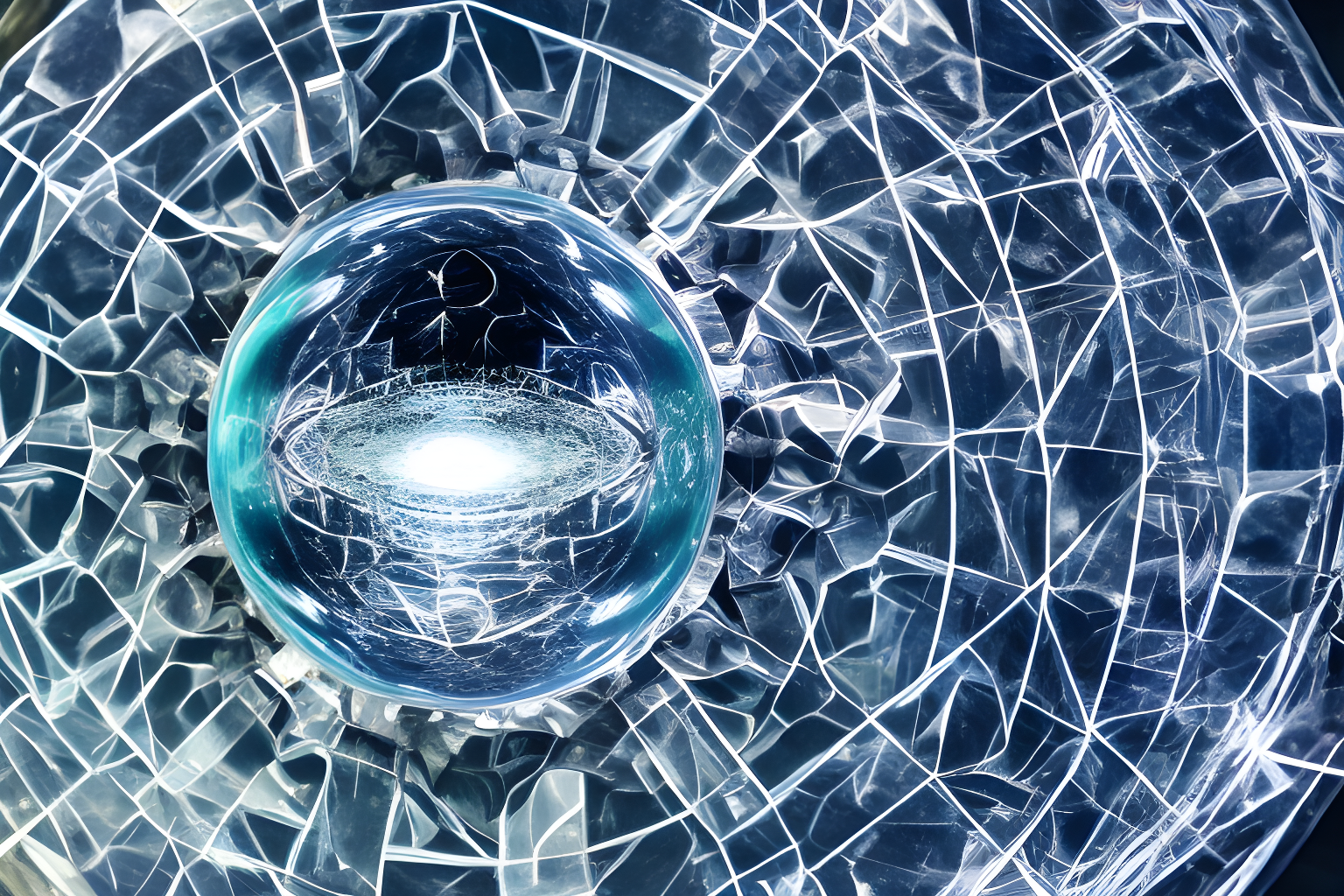 abstract image of crystal ball