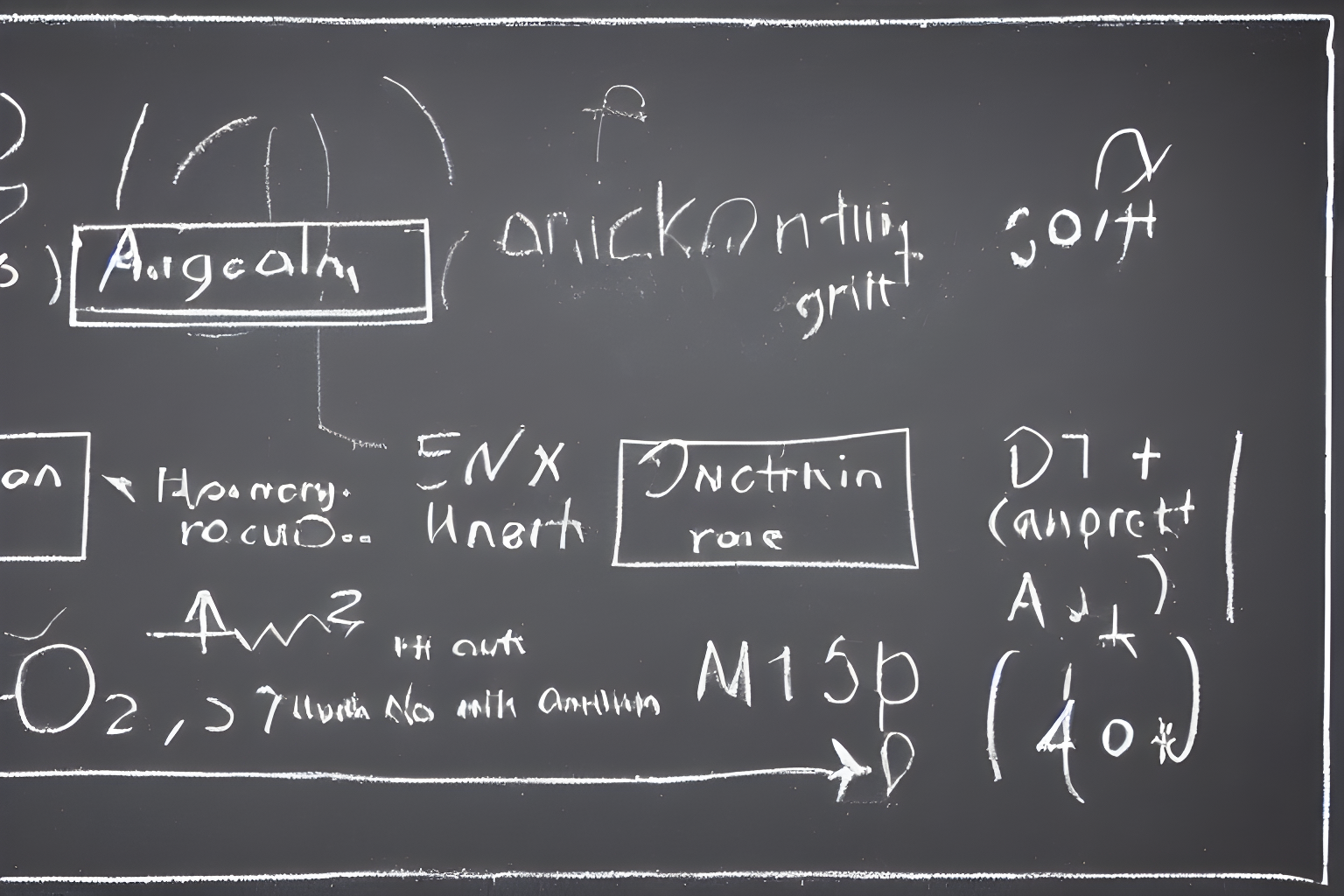 algorithm on chalkboard
