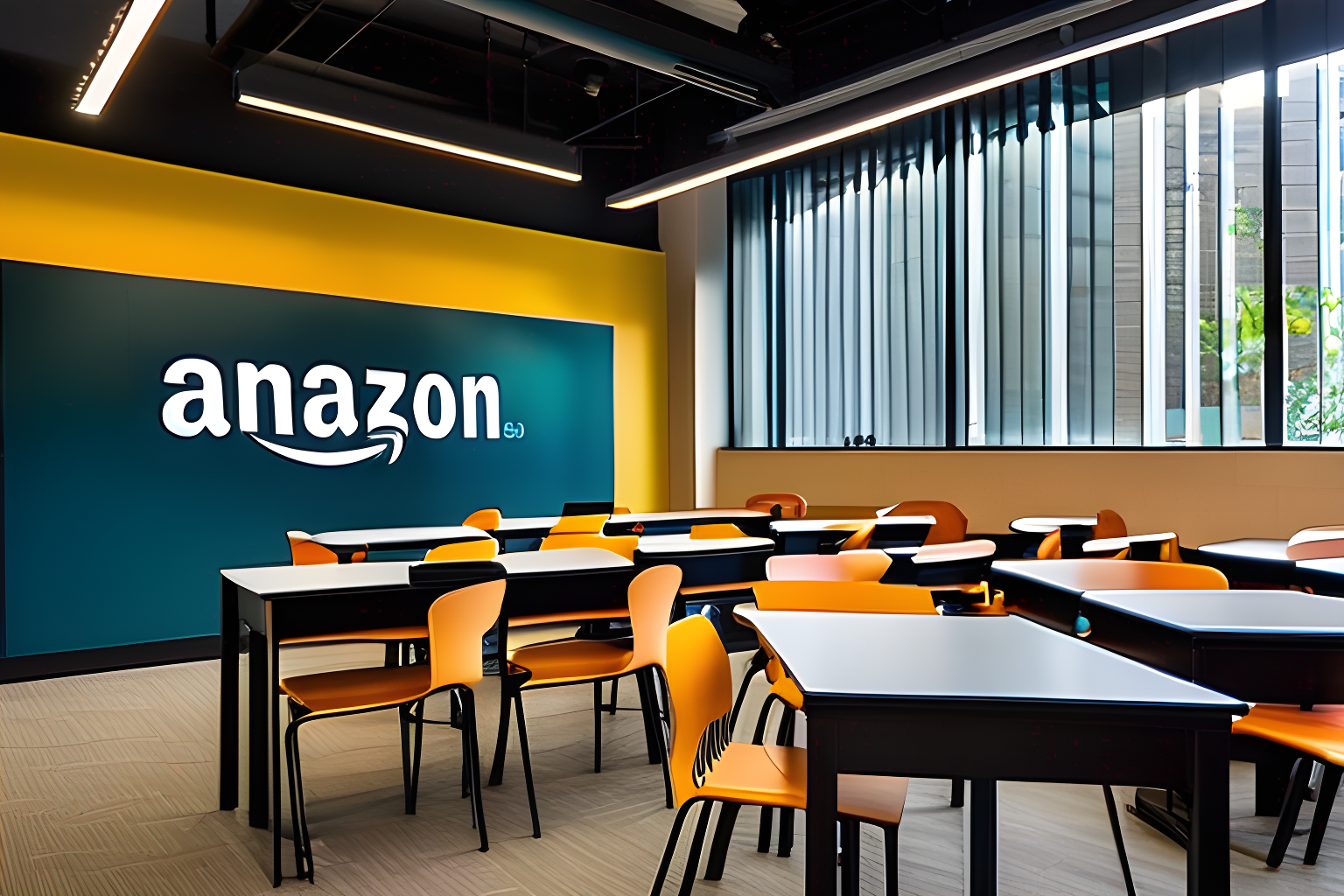 Amazon-branded classroom