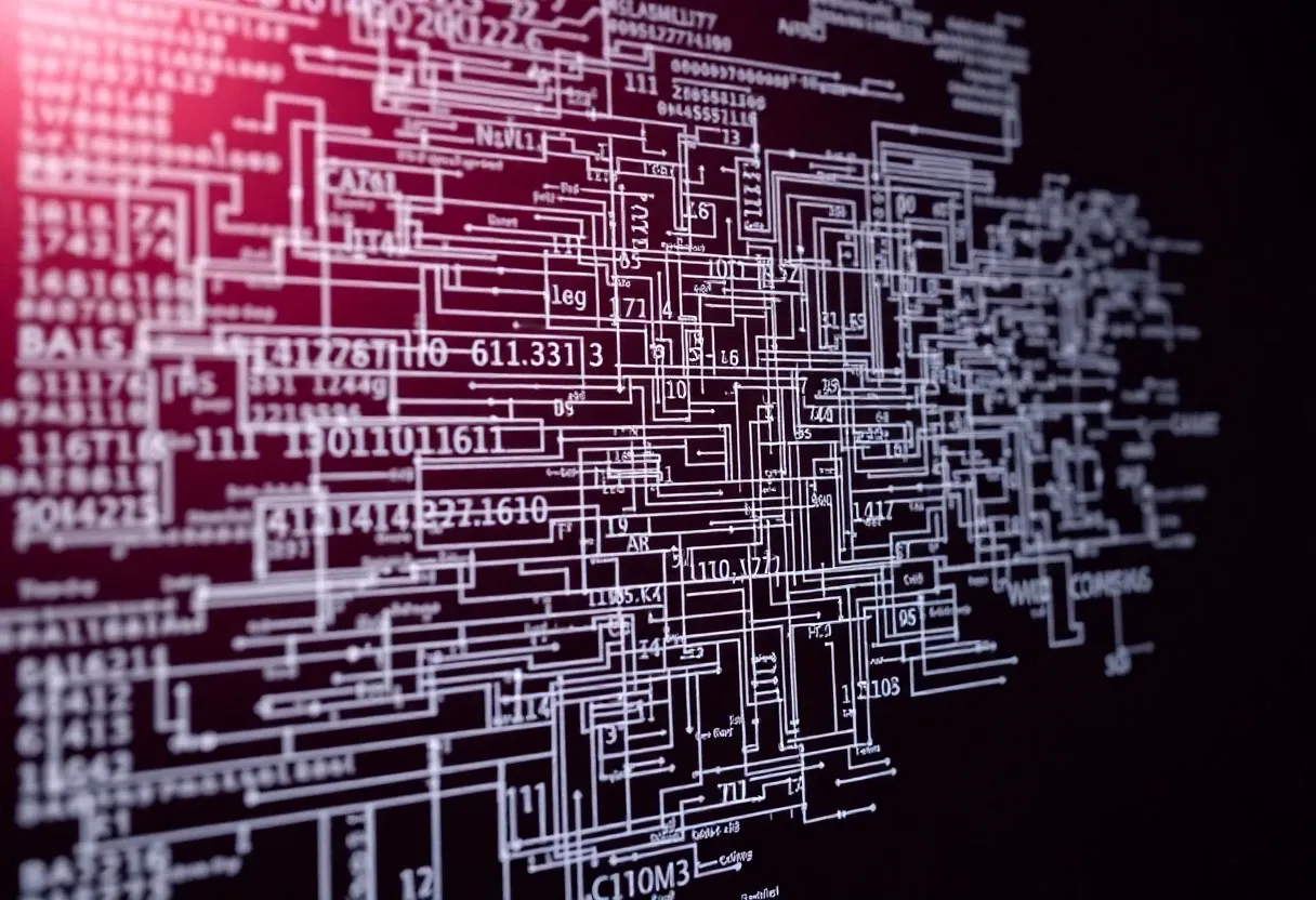 an algorithm being constructed