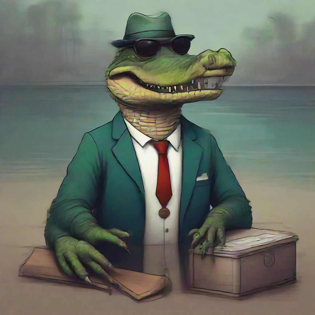 an alligator as an fbi agent