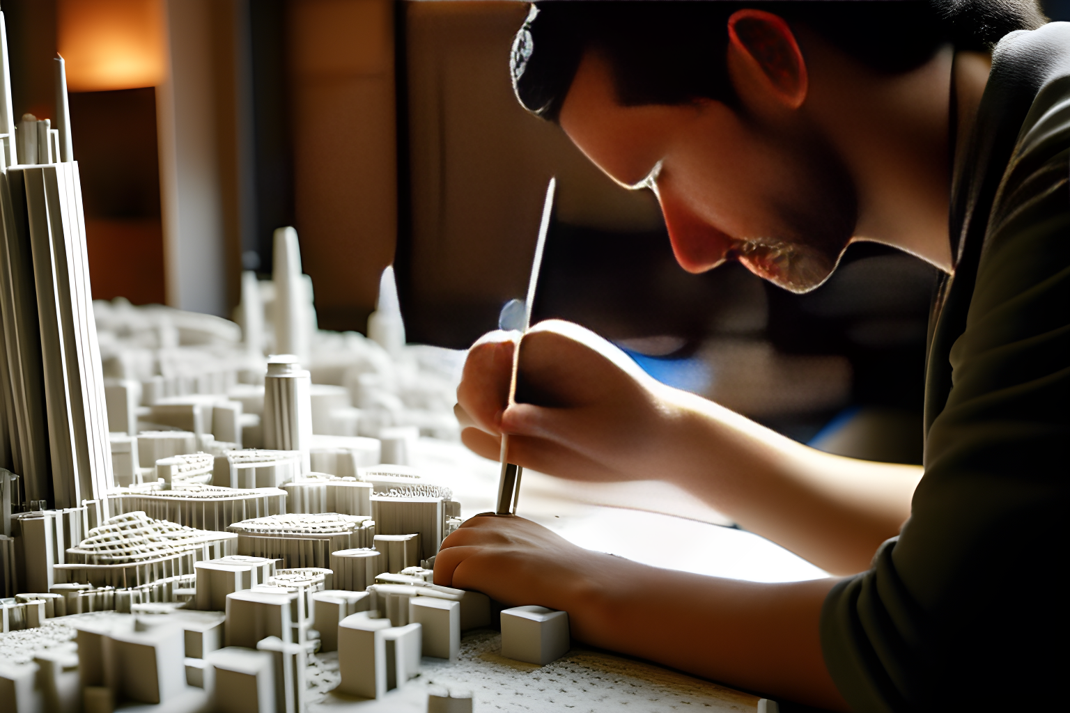 an architect sculpting a city