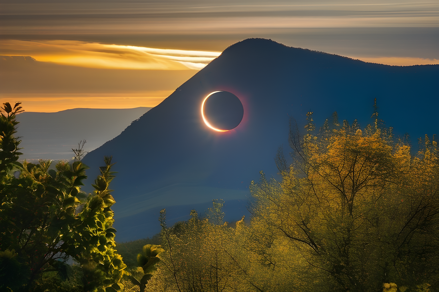 an eclipse of the sun