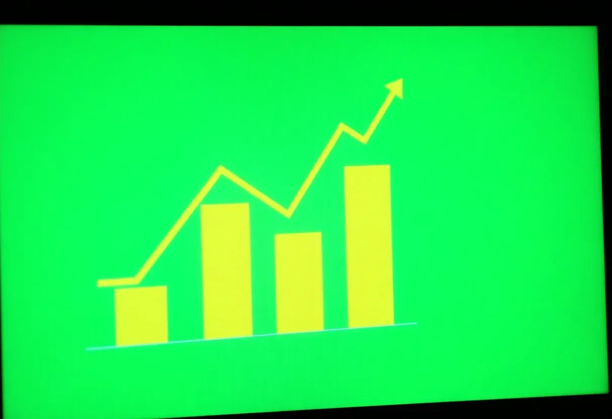 an economic inflation model on a computer screen