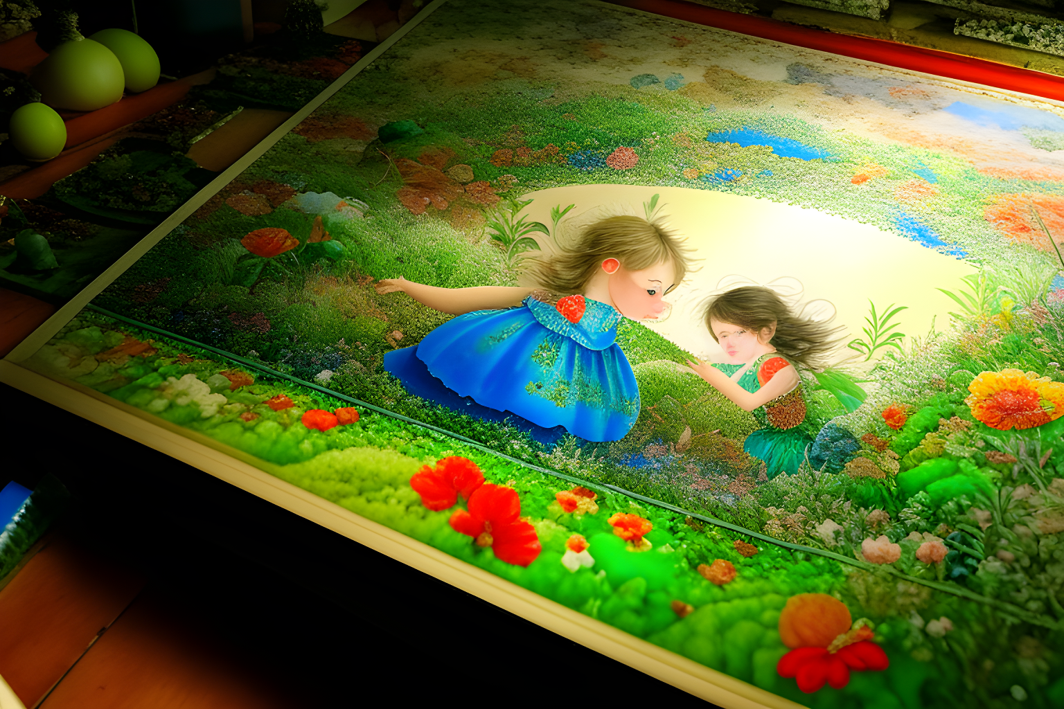 art on a fairy tale book coming to life