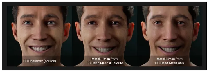 MetaHuman engine developed by Unreal to create 3D avatars