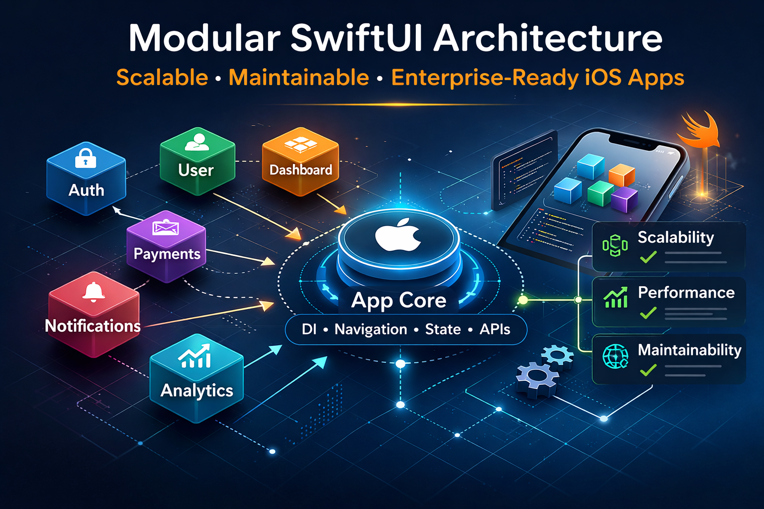 How to Architect Enterprise-Scale iOS Applications Using Modular SwiftUI