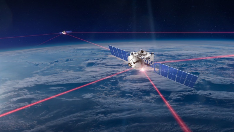 Laser interlink between Starlink satellites