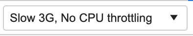 Use throttling for tests.