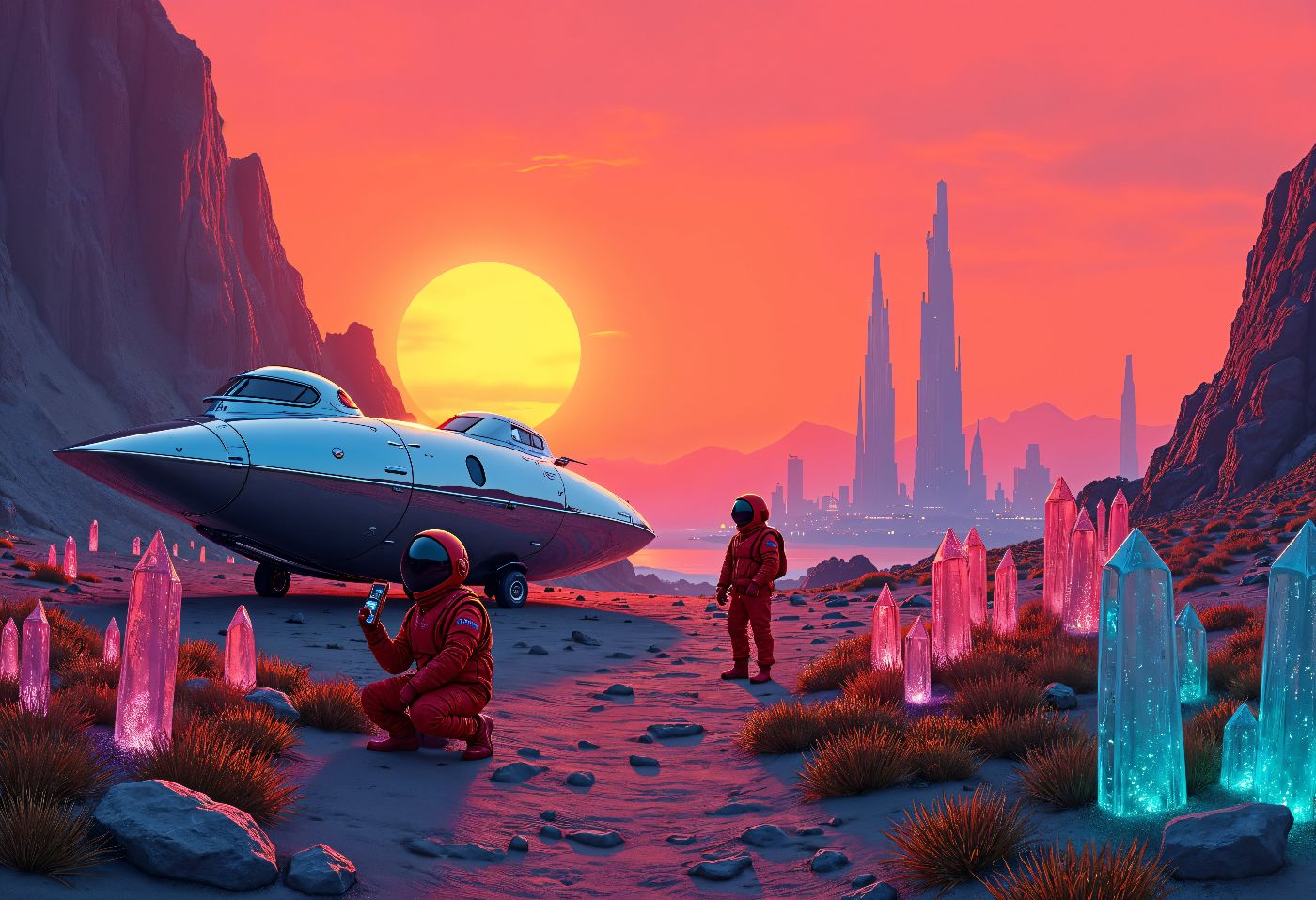 A futuristic concept art of a Moon base (sci-fi style). (Image credit: Freepik).