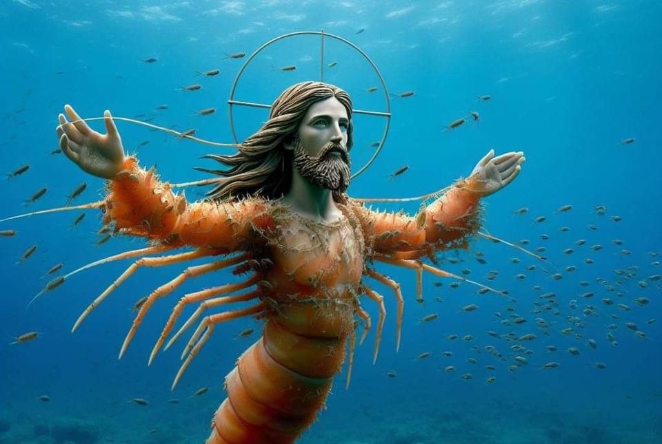 One of many Shrimp Jesus that flooded the web in late 2023