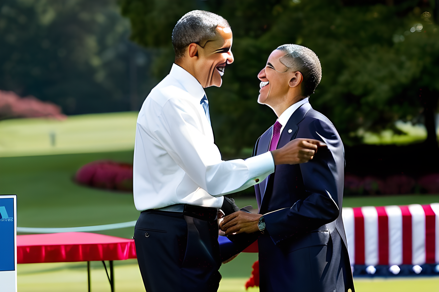 barack obama giving barack obama a medal