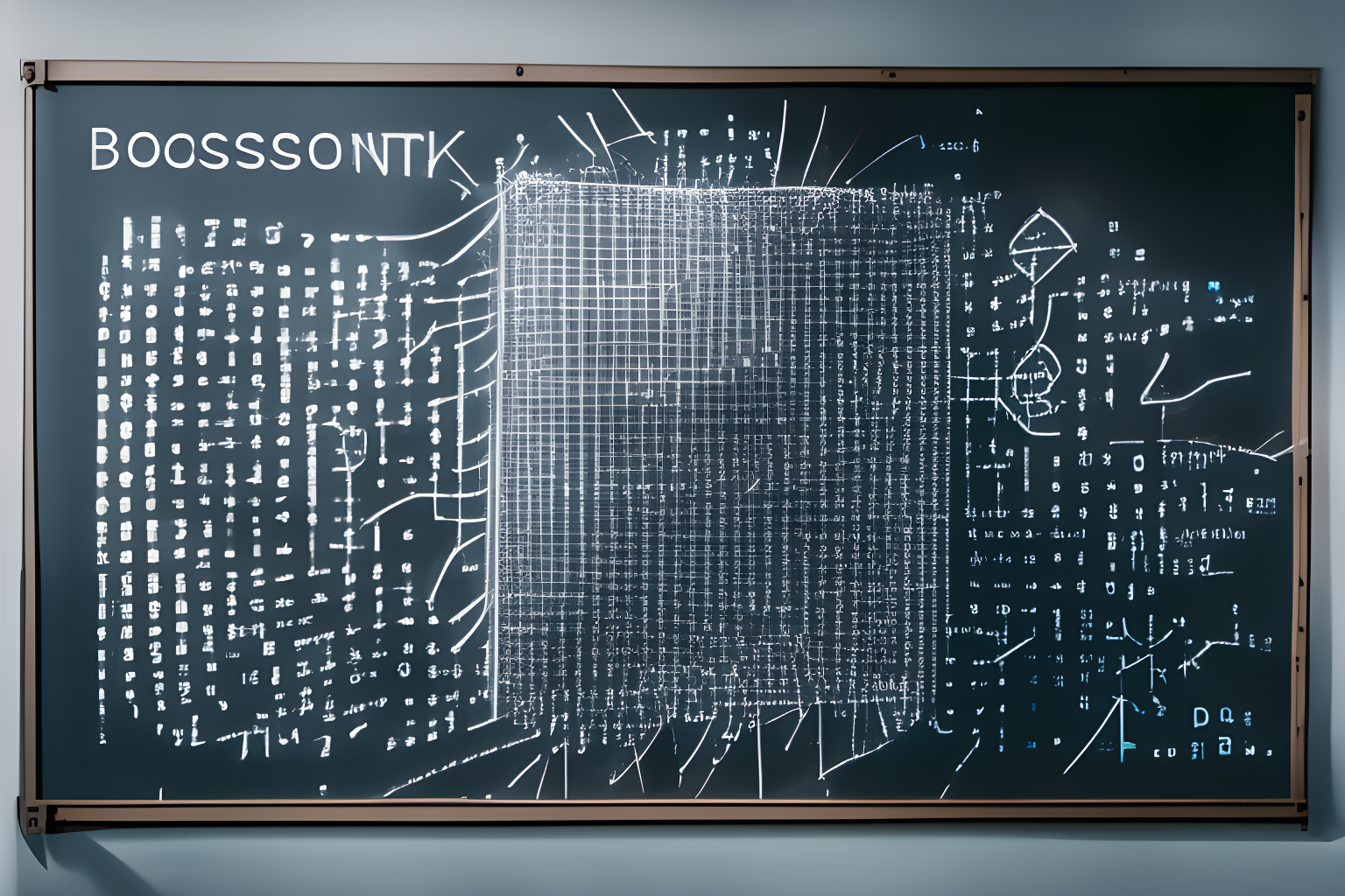 blockchain transaction hashes on a whiteboard