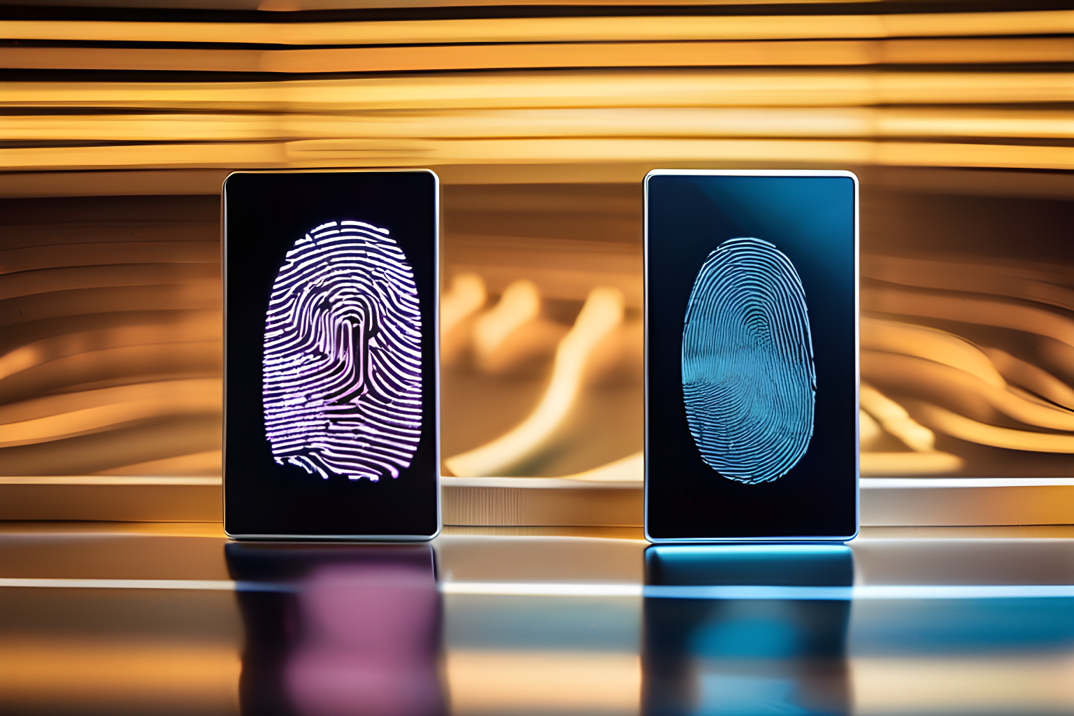 breathtaking photograph of a finger being scanned by a fingerprint scanner