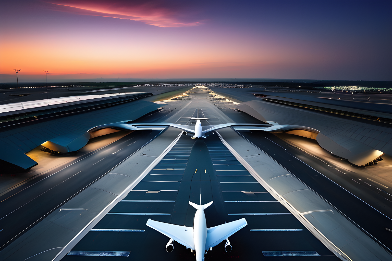 breathtaking photograph of an airport