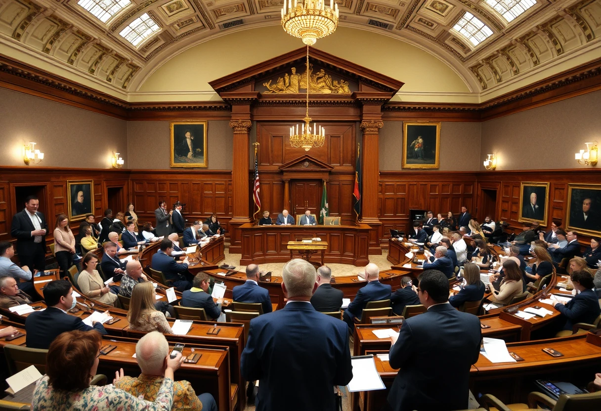 busy court room