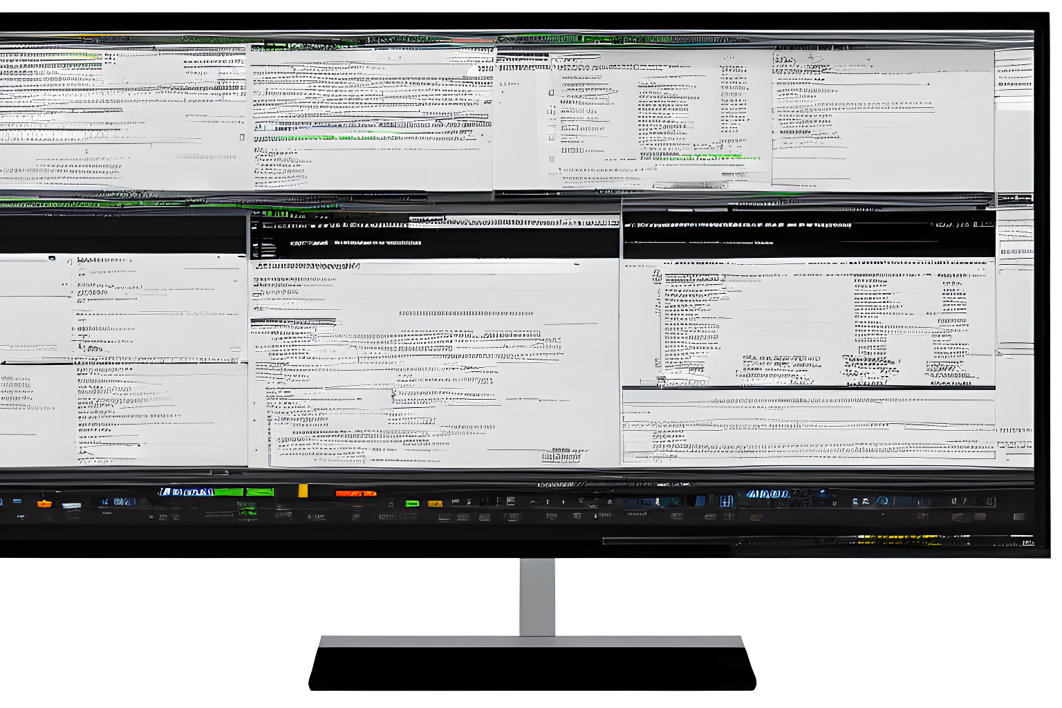 C   code displayed on a screen