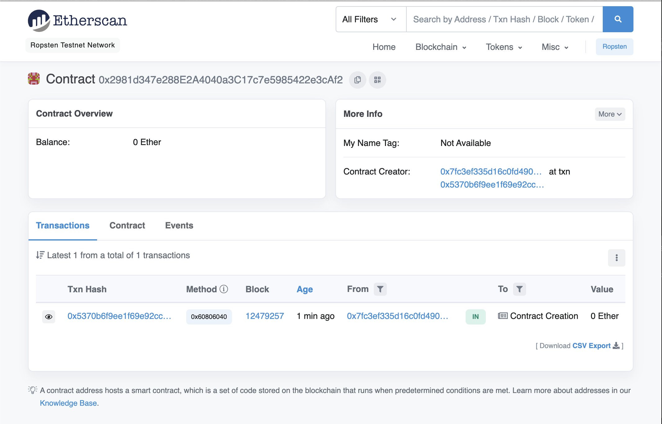 Appel De Contrat Intelligent Trust Wallet Comment rédiger un contrat intelligent Solidity et le déployer sur Ropsten  | HackerNoon