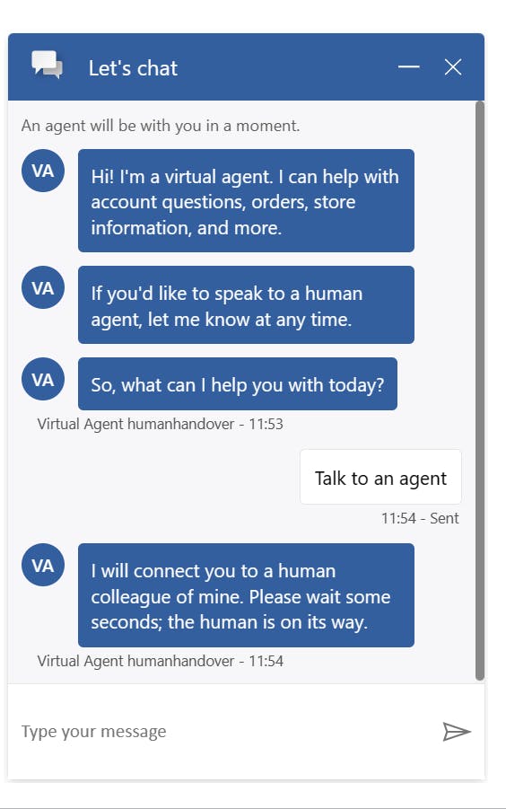 ask for agent