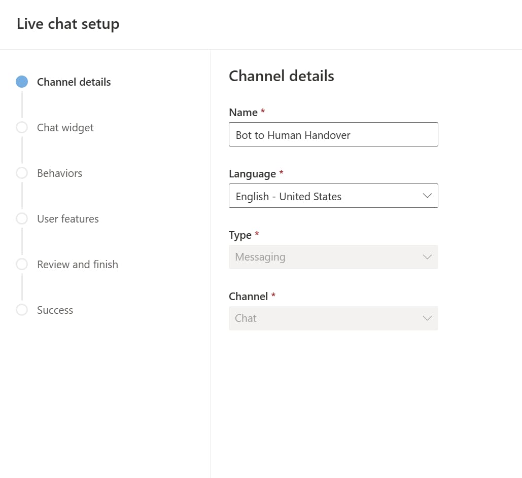 configure live chat - part 1