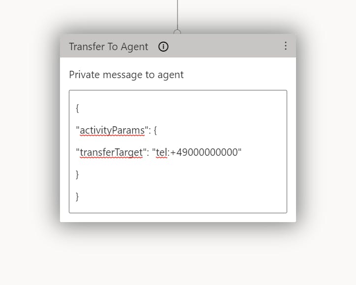 Add a phone number to each target as a private message to agent