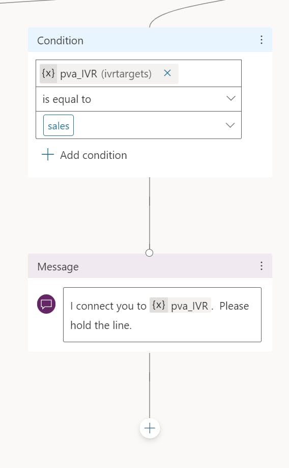 Change condition for sales