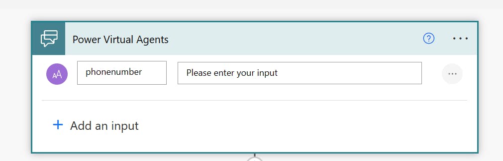 Figure 3: Input variable