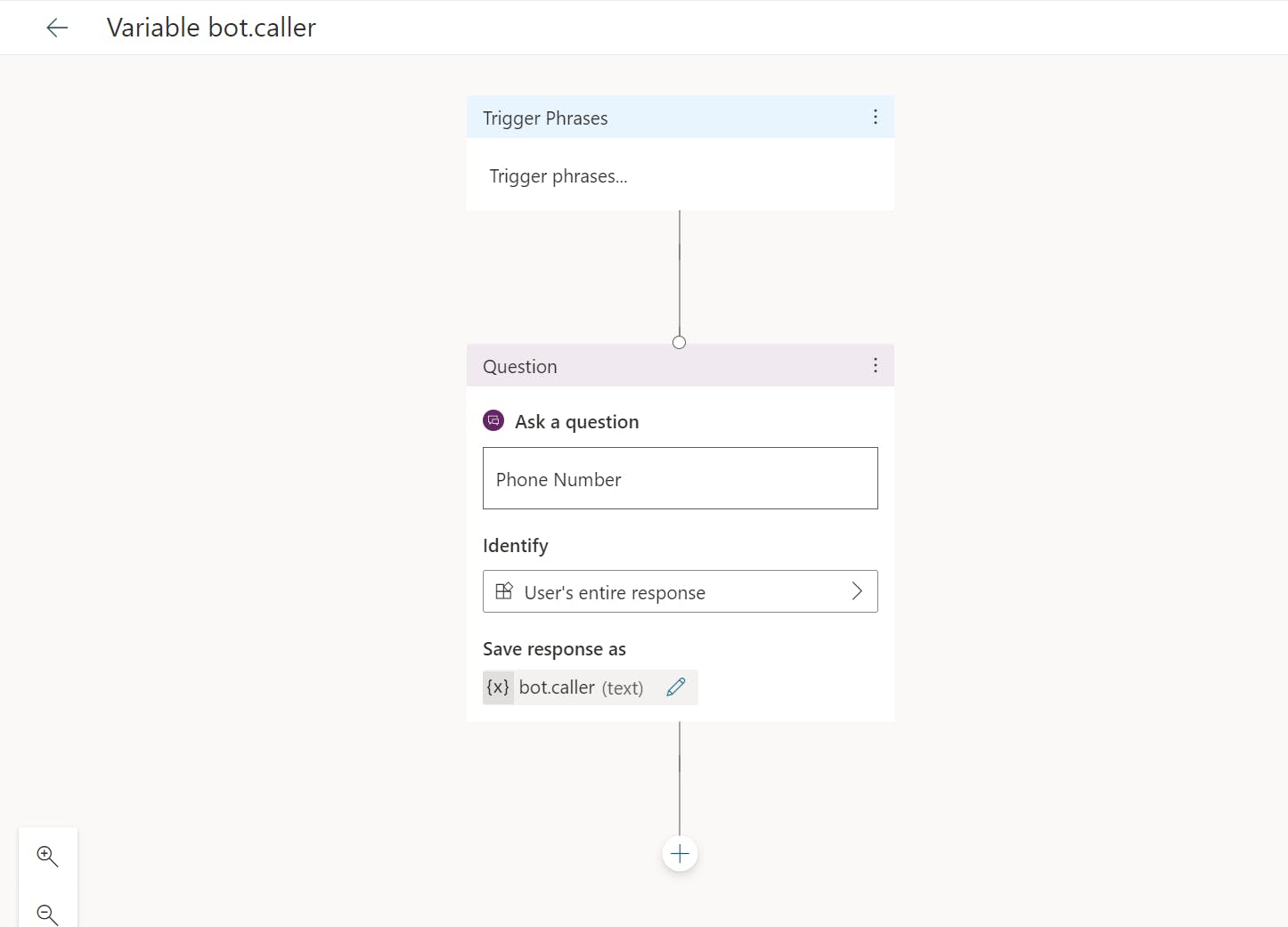  Create a variable bot.caller in PVA