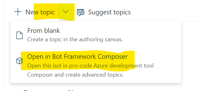 new topic in composer