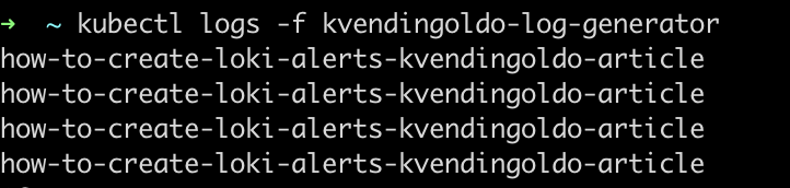 pod output example