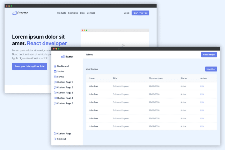 Nextless React SaaS Template