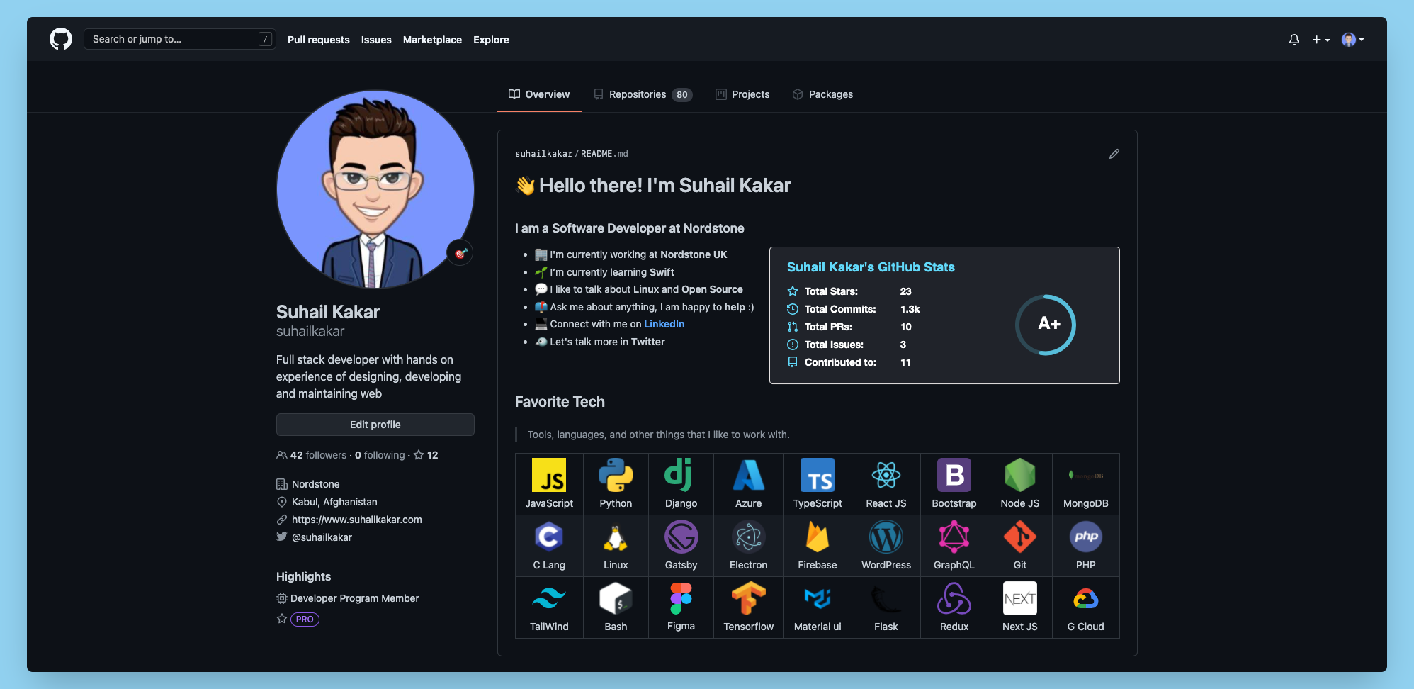 Suhail Kakar's GitHub