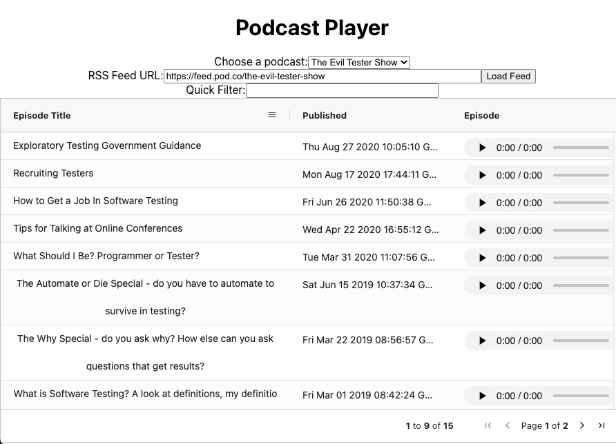 How to Write a Podcast App Using React and AG Grid